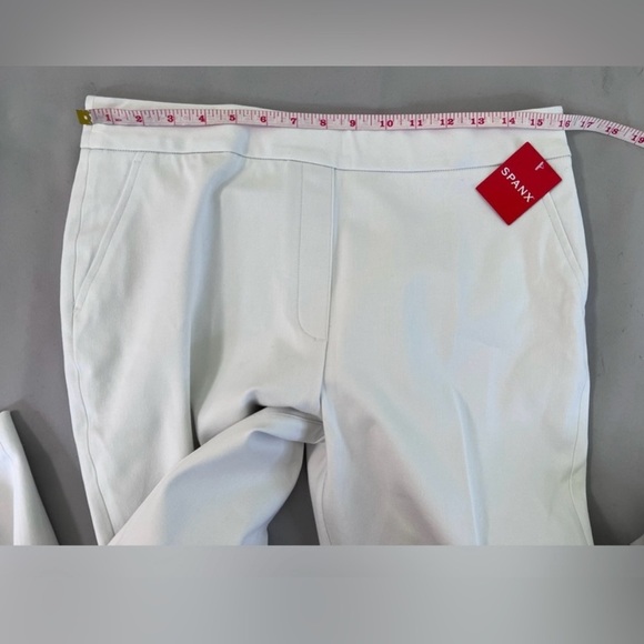 Spanx 20372R Womens Slim Straight Pants Classic White Size Large NWT - Picture 7 of 13